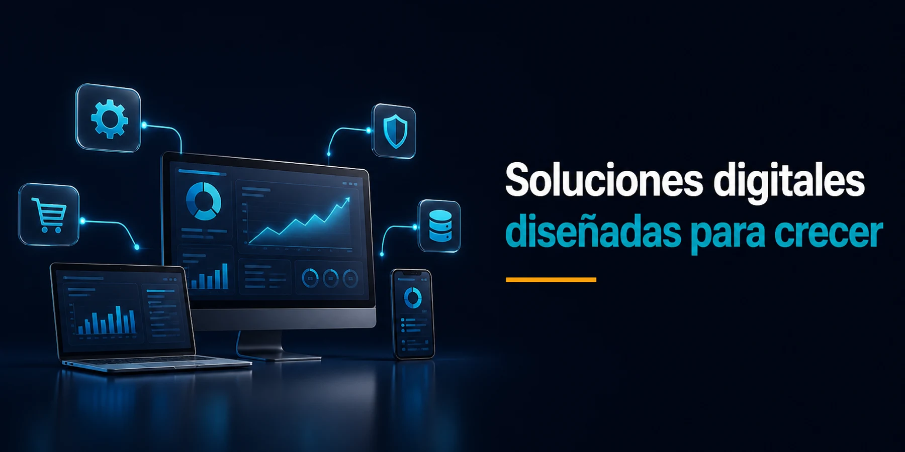 Soluciones digitales diseñadas para crecer: páginas web, tiendas online, software a medida y automatización